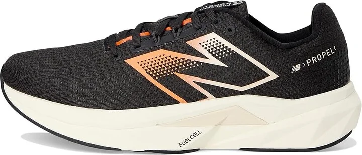 New Balance FuelCell Propel v5 Men's Shoes Black/Hot Mango/Black Cement : 11 D - Medium, Textile - Image 6
