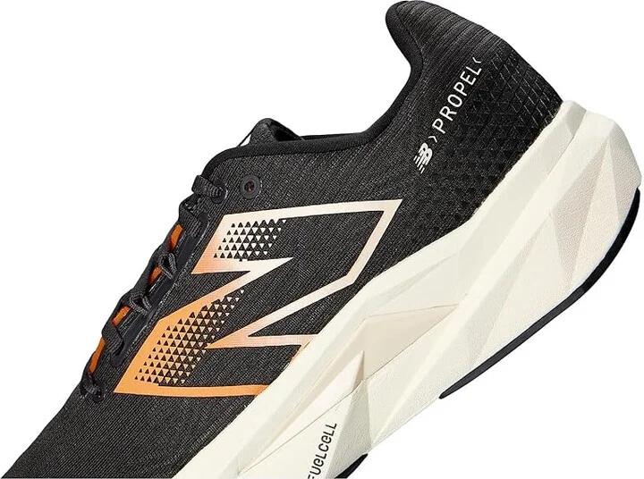New Balance FuelCell Propel v5 Men's Shoes Black/Hot Mango/Black Cement : 11 D - Medium, Textile - Image 7
