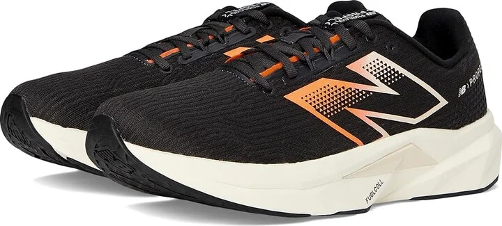 New Balance FuelCell Propel v5 Men's Shoes Black/Hot Mango/Black Cement : 11 D - Medium, Textile