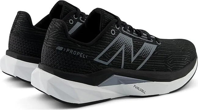 New Balance FuelCell Propel v5 Men's Shoes Black/White : 14 EE - Wide, Textile - Image 4