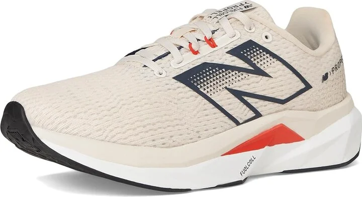 New Balance FuelCell Propel v5 Men's Shoes Linen/Nb Navy/Neo Flame : 10 EE - Wide, Textile - Image 5