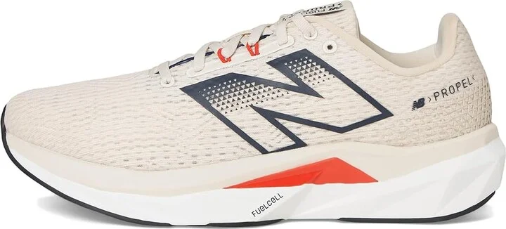 New Balance FuelCell Propel v5 Men's Shoes Linen/Nb Navy/Neo Flame : 10 EE - Wide, Textile - Image 6