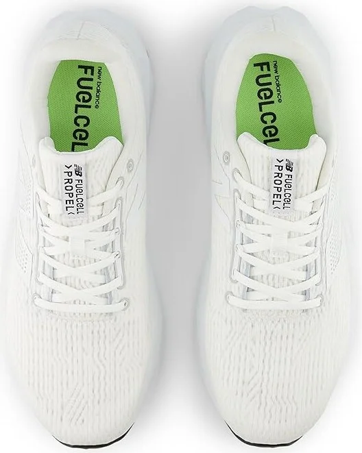 New Balance FuelCell Propel v5 Men's Shoes White/White : 7.5 EE - Wide, Textile - Image 2