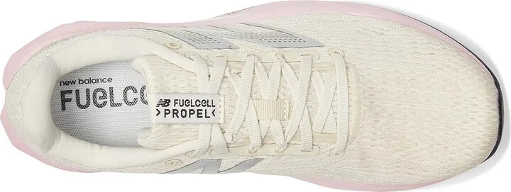 New Balance FuelCell Propel v5 Women's Running Shoes Linen/Pink Granite/Sea Salt : 10.5 B - Medium, Textile - Image 2