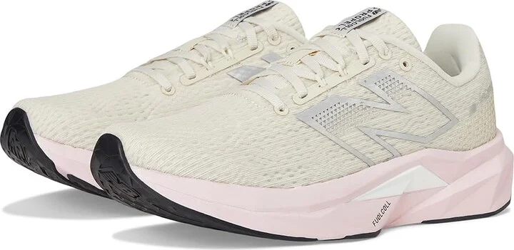 New Balance FuelCell Propel v5 Women's Running Shoes Linen/Pink Granite/Sea Salt : 10.5 B - Medium, Textile