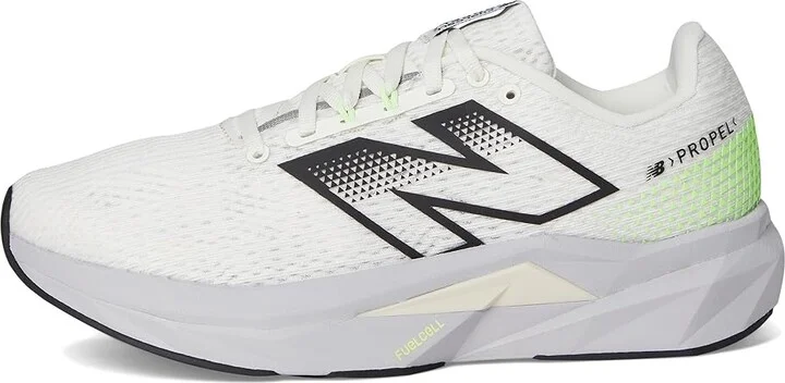 New Balance FuelCell Propel v5 Women's Running Shoes Sea Salt/Mint Flash/Pearl Grey : 9.5 B - Medium, Textile - Image 6
