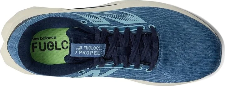 New Balance FuelCell Propel v5 Women's Shoes Heron Blue/Navy : 8.5 B - Medium, Synthetic - Image 2