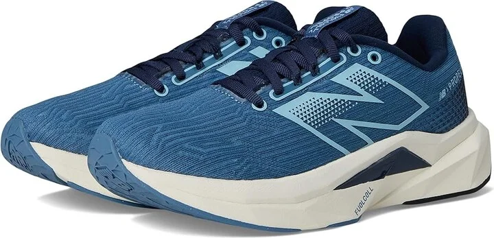 New Balance FuelCell Propel v5 Women's Shoes Heron Blue/Navy : 8.5 B - Medium, Synthetic
