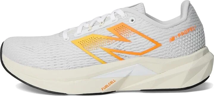 New Balance FuelCell Propel v5 Women's Shoes White/Black/Hot Mango : 11 D - Wide, Synthetic - Image 6