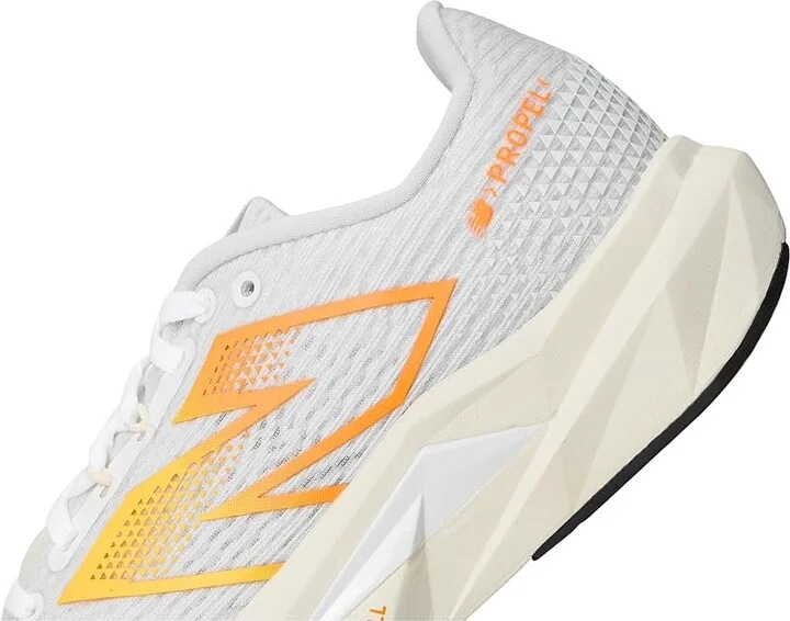 New Balance FuelCell Propel v5 Women's Shoes White/Black/Hot Mango : 11 D - Wide, Synthetic - Image 7