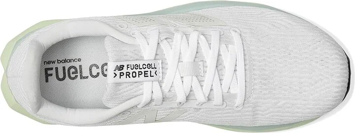 New Balance FuelCell Propel v5 Women's Shoes White/Melon Water/Clay Ash : 5.5 B - Medium, Synthetic - Image 2