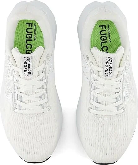 New Balance FuelCell Propel v5 Women's Shoes White/White : 9 D - Wide, Synthetic - Image 2