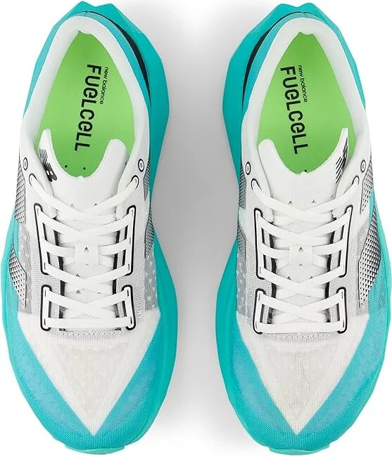 New Balance FuelCell Rebel v4 Men's Shoes Cyber Jade/White : 14 EE - Wide, Synthetic - Image 2