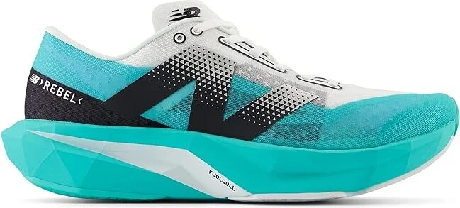 New Balance FuelCell Rebel v4 Men's Shoes Cyber Jade/White : 14 EE - Wide, Synthetic - Image 4