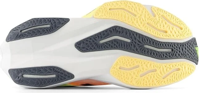 New Balance FuelCell Rebel v4 Men's Shoes White/Bleached Lime Glow : 7.5 D - Medium, Synthetic - Image 3