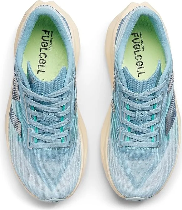 New Balance FuelCell Rebel v4 Women's Shoes Quarry Blue/Chrome Blue : 7 D - Wide, Synthetic - Image 2