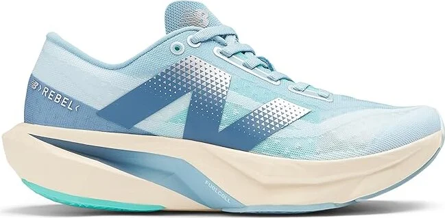 New Balance FuelCell Rebel v4 Women's Shoes Quarry Blue/Chrome Blue : 7 D - Wide, Synthetic - Image 6