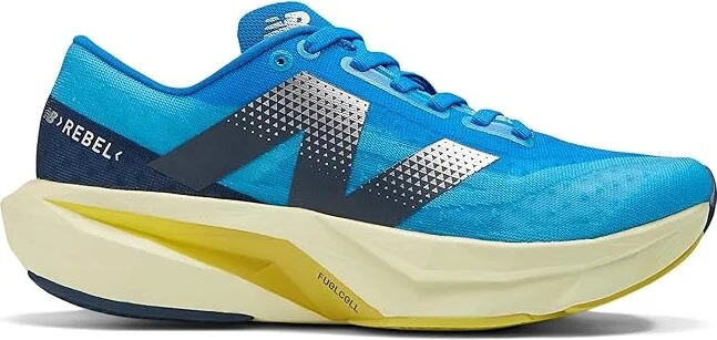 New Balance FuelCell Rebel v4 Women's Shoes Spice Blue/Limelight : 5 B - Medium, Synthetic - Image 6