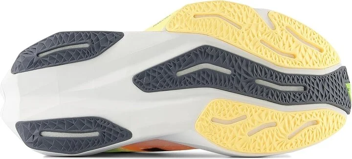 New Balance FuelCell Rebel v4 Women's Shoes White/Bleached Lime Glo : 5 B - Medium, Synthetic - Image 3