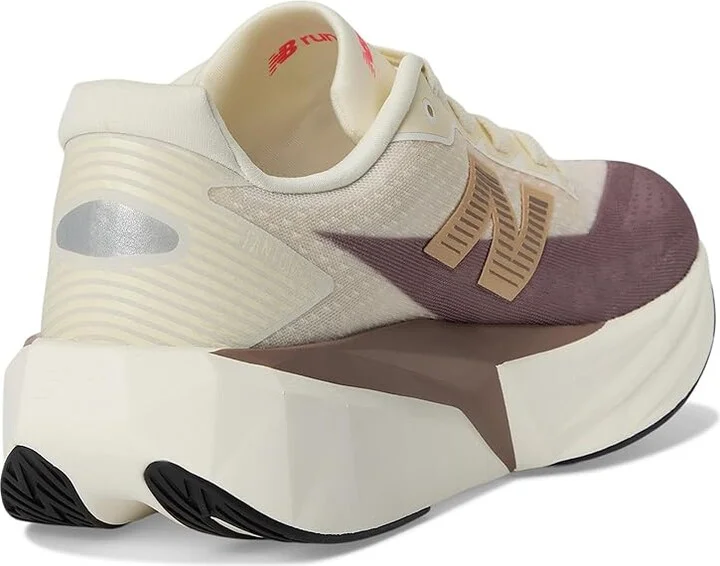 New Balance FuelCell Rebel v5 Men's Running Shoes Angora/Earth Shadow/Sea Salt : 4 EE - Wide, Textile - Image 4