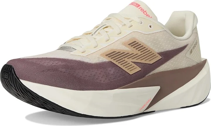 New Balance FuelCell Rebel v5 Men's Running Shoes Angora/Earth Shadow/Sea Salt : 4 EE - Wide, Textile - Image 5