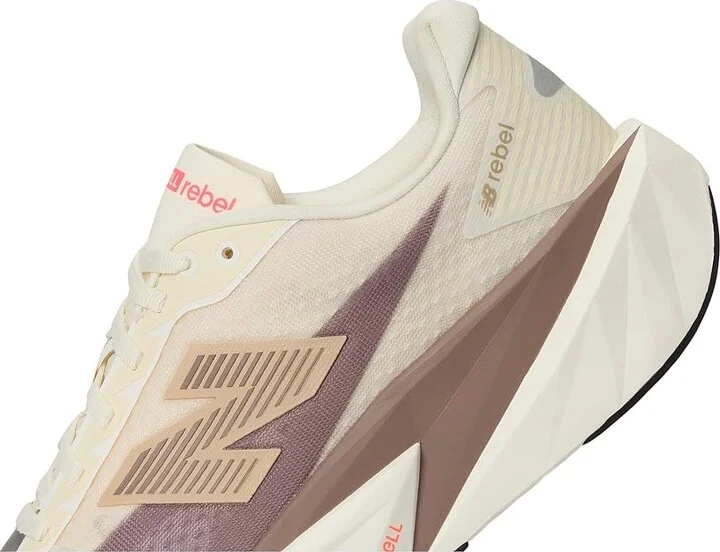 New Balance FuelCell Rebel v5 Men's Running Shoes Angora/Earth Shadow/Sea Salt : 4 EE - Wide, Textile - Image 7
