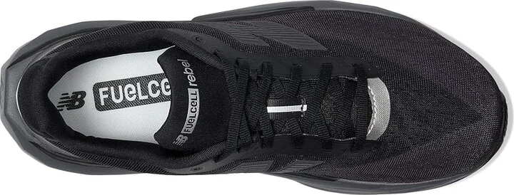 New Balance FuelCell Rebel v5 Men's Running Shoes Black/Castlerock/Silver Metallic : 11.5 EE - Wide, Textile - Image 2