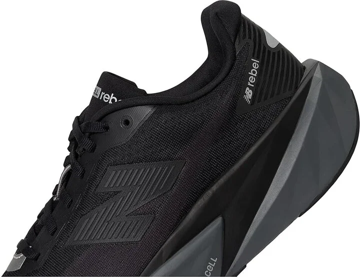 New Balance FuelCell Rebel v5 Men's Running Shoes Black/Castlerock/Silver Metallic : 11.5 EE - Wide, Textile - Image 7