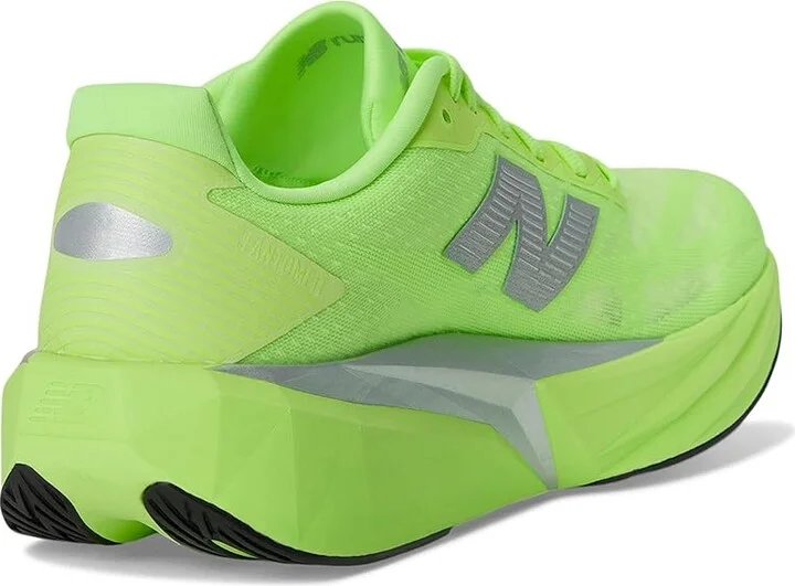 New Balance FuelCell Rebel v5 Men's Running Shoes Mint Flash/Lab Green/Silver Metallic : 9.5 EE - Wide, Textile - Image 4