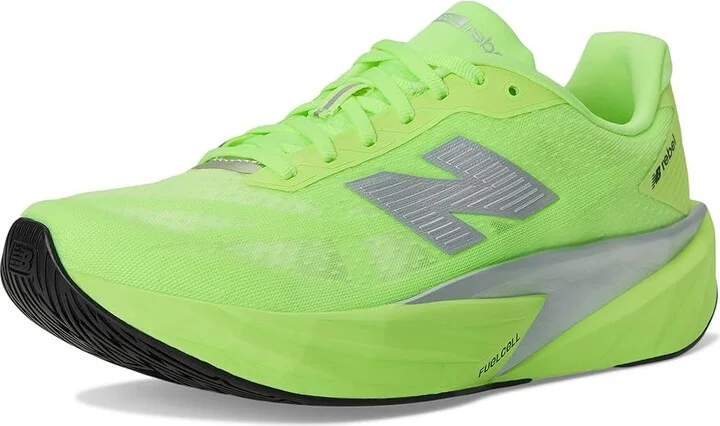 New Balance FuelCell Rebel v5 Men's Running Shoes Mint Flash/Lab Green/Silver Metallic : 9.5 EE - Wide, Textile - Image 5