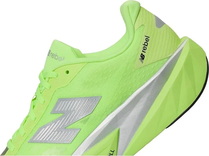 New Balance FuelCell Rebel v5 Men's Running Shoes Mint Flash/Lab Green/Silver Metallic : 9.5 EE - Wide, Textile - Image 7