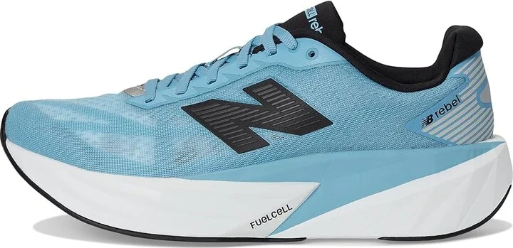 New Balance FuelCell Rebel v5 Men's Running Shoes Still Water/Raincloud/White : 8 EE - Wide, Textile - Image 6