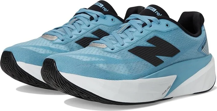 New Balance FuelCell Rebel v5 Men's Running Shoes Still Water/Raincloud/White : 8 EE - Wide, Textile