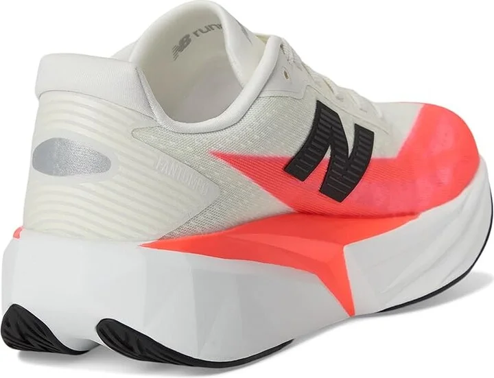 New Balance FuelCell Rebel v5 Men's Running Shoes Urgent Red/White/Sea Salt : 15 D - Medium, Textile - Image 4