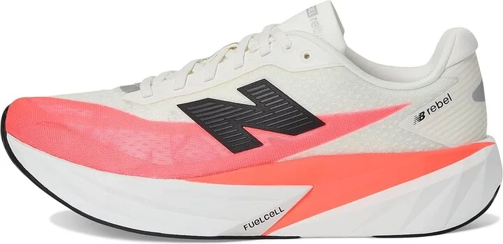 New Balance FuelCell Rebel v5 Men's Running Shoes Urgent Red/White/Sea Salt : 15 D - Medium, Textile - Image 6