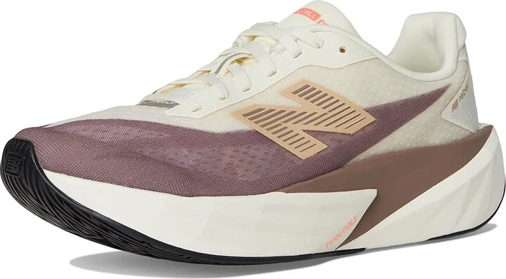 New Balance FuelCell Rebel v5 Women's Running Shoes Angora/Earth Shadow/Sea Salt : 6.5 D - Wide, Textile - Image 5