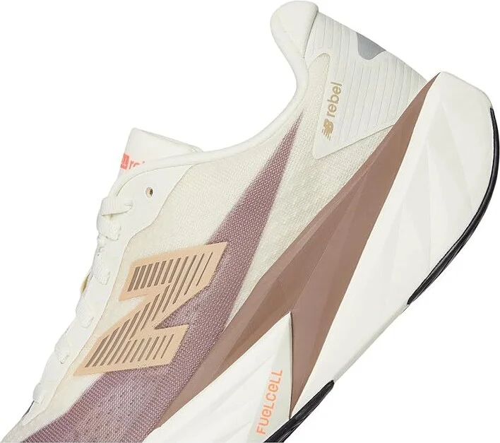 New Balance FuelCell Rebel v5 Women's Running Shoes Angora/Earth Shadow/Sea Salt : 6.5 D - Wide, Textile - Image 7