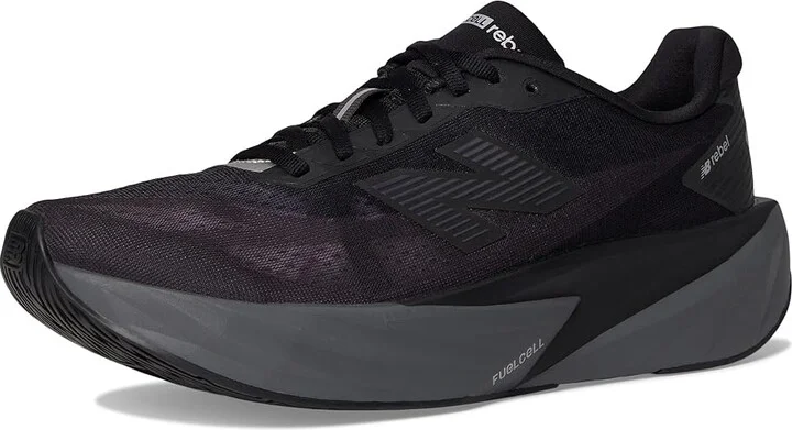 New Balance FuelCell Rebel v5 Women's Running Shoes Black/Castlerock/Black Cement : 6 D - Wide, Textile - Image 5