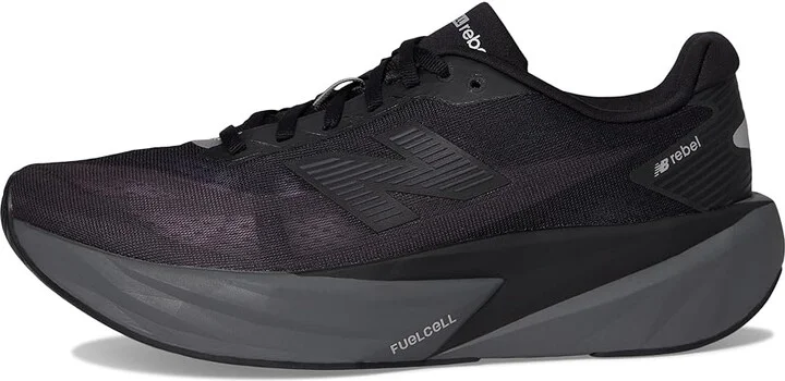 New Balance FuelCell Rebel v5 Women's Running Shoes Black/Castlerock/Black Cement : 6 D - Wide, Textile - Image 6