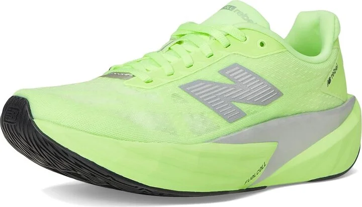New Balance FuelCell Rebel v5 Women's Running Shoes Lab Green/Silver Metallic/White : 10 D - Wide, Textile - Image 5