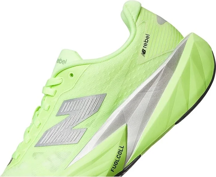 New Balance FuelCell Rebel v5 Women's Running Shoes Lab Green/Silver Metallic/White : 10 D - Wide, Textile - Image 7