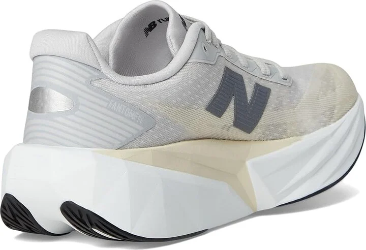 New Balance FuelCell Rebel v5 Women's Running Shoes Linen/Grey Matter/White : 6.5 D - Wide, Textile - Image 4