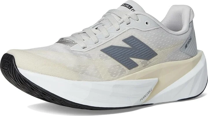 New Balance FuelCell Rebel v5 Women's Running Shoes Linen/Grey Matter/White : 6.5 D - Wide, Textile - Image 5