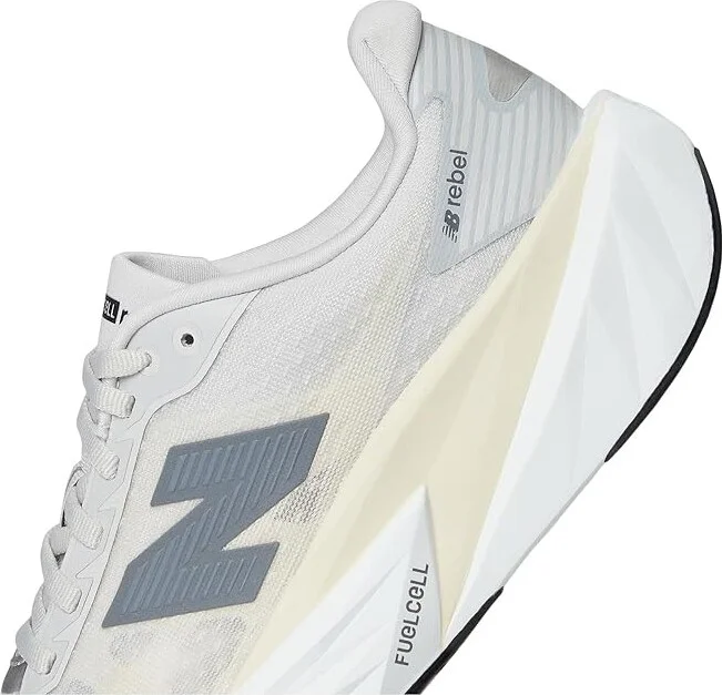 New Balance FuelCell Rebel v5 Women's Running Shoes Linen/Grey Matter/White : 6.5 D - Wide, Textile - Image 7