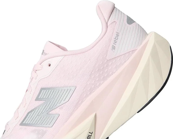 New Balance FuelCell Rebel v5 Women's Running Shoes Pink Granite/Silver Metallic/Linen : 5 B - Medium, Textile - Image 7