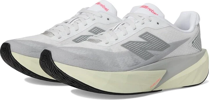New Balance FuelCell Rebel v5 Women's Running Shoes Raincloud/White/Mineral : 11 D - Wide, Textile