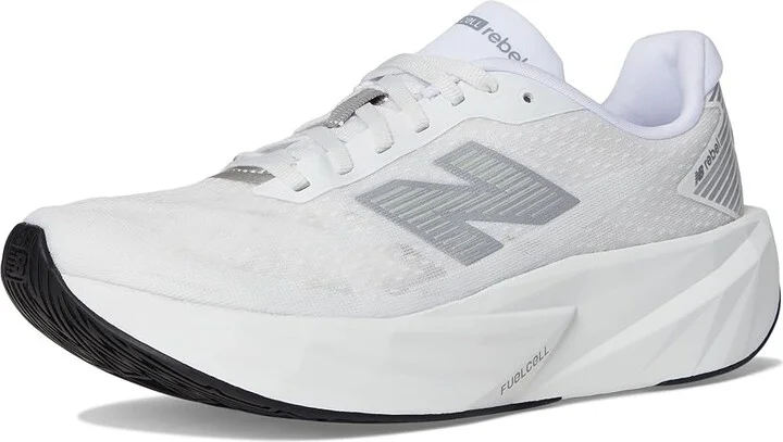 New Balance FuelCell Rebel v5 Women's Running Shoes White/Silver Metallic/Black : 10.5 D - Wide, Textile - Image 5