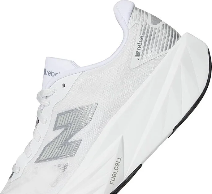 New Balance FuelCell Rebel v5 Women's Running Shoes White/Silver Metallic/Black : 10.5 D - Wide, Textile - Image 7