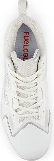 New Balance FuelCell Romero Duo Softball Cleats Women's Shoes White/Silver Metallic : 5 B - Medium, Synthetic - Image 2