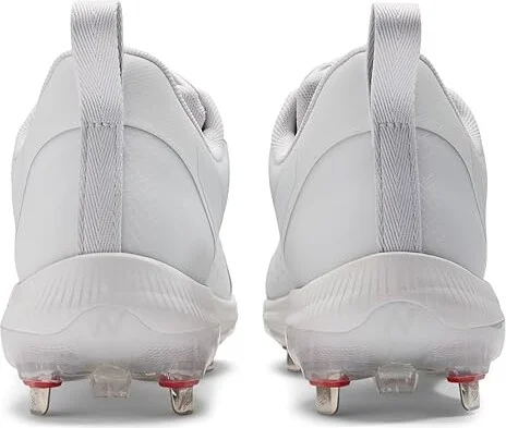 New Balance FuelCell Romero Duo Softball Cleats Women's Shoes White/Silver Metallic : 5 B - Medium, Synthetic - Image 4
